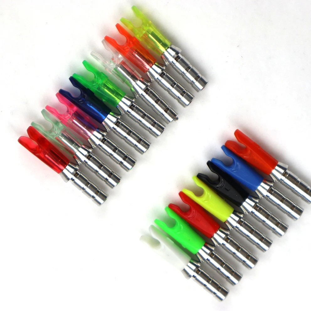 36ps/pack Arrow Pin Nocks Size L Arrow Nock +Aluminum Pin For ID 4.2mm 6.2mm Carbon Arrow Shaft DIY Archery Accessories
36ps/pack Arrow Pin Nocks Size L Arrow Nock +Aluminum Pin For ID 4.2mm 6.2mm Carbon Arrow Shaft DIY Archery Accessories