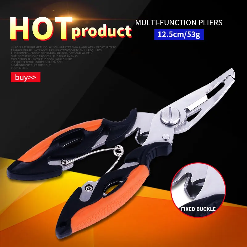HENGJIA Fishing Plier Scissor Braid Line Lure Cutter Hook Remover Tackle Tool Stainless steel curved mouth fishing pliers
HENGJIA Fishing Plier Scissor Braid Line Lure Cutter Hook Remover Tackle Tool Stainless steel curved mouth fishing pliers