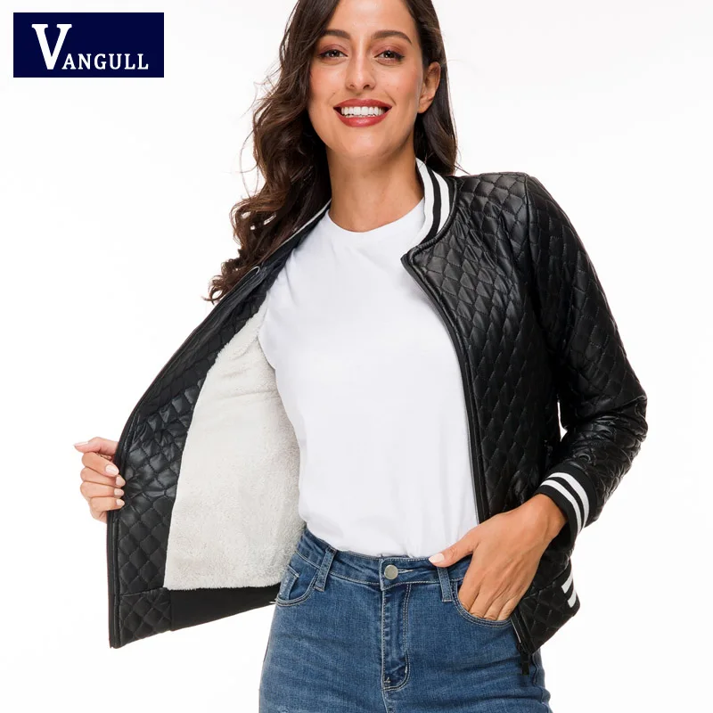 Vangull Simple Fashion 2019 Spring & Autumn Women's Clothing PU Leather Short Parkas Long Sleeve O-Neck Slim Female Outerwear
Vangull Simple Fashion 2019 Spring & Autumn Women's Clothing PU Leather Short Parkas Long Sleeve O-Neck Slim Female Outerwear
