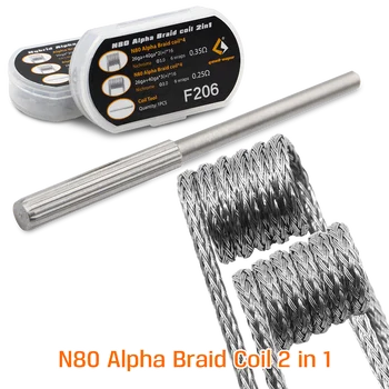 original geekvape F205 Hybrid Alpha Braid Coil 2 in 1 and F206 N80 Alpha Braid coil 2 in 1 pre-built coils for RDA RTA RDTA DIY
original geekvape F205 Hybrid Alpha Braid Coil 2 in 1 and F206 N80 Alpha Braid coil 2 in 1 pre-built coils for RDA RTA RDTA DIY