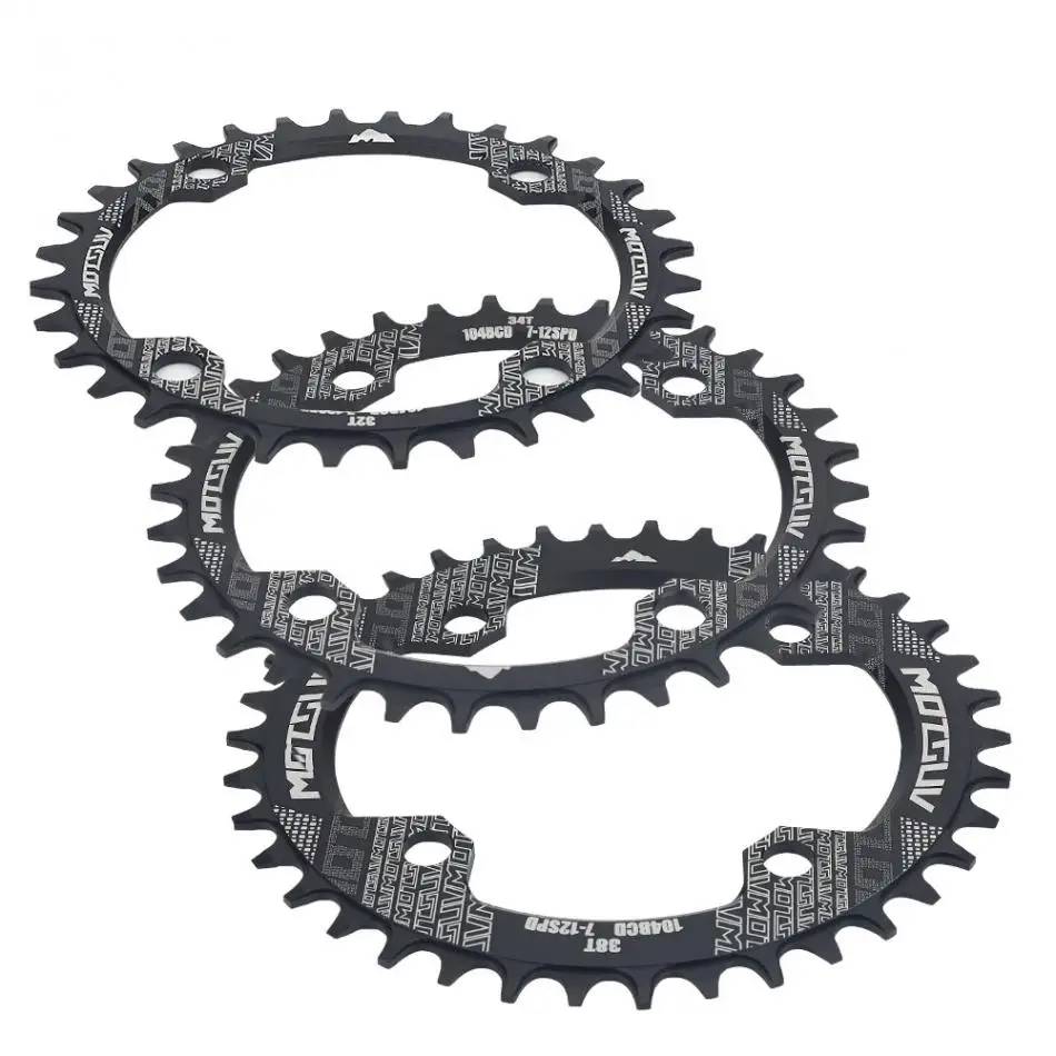 32T/34T/38T Bike Chain Ring Single Speed BCD104 Bicycle Chain Ring for Crankset Bike Chain Wheel Cycling Bicycle Repair Tool
32T/34T/38T Bike Chain Ring Single Speed BCD104 Bicycle Chain Ring for Crankset Bike Chain Wheel Cycling Bicycle Repair Tool