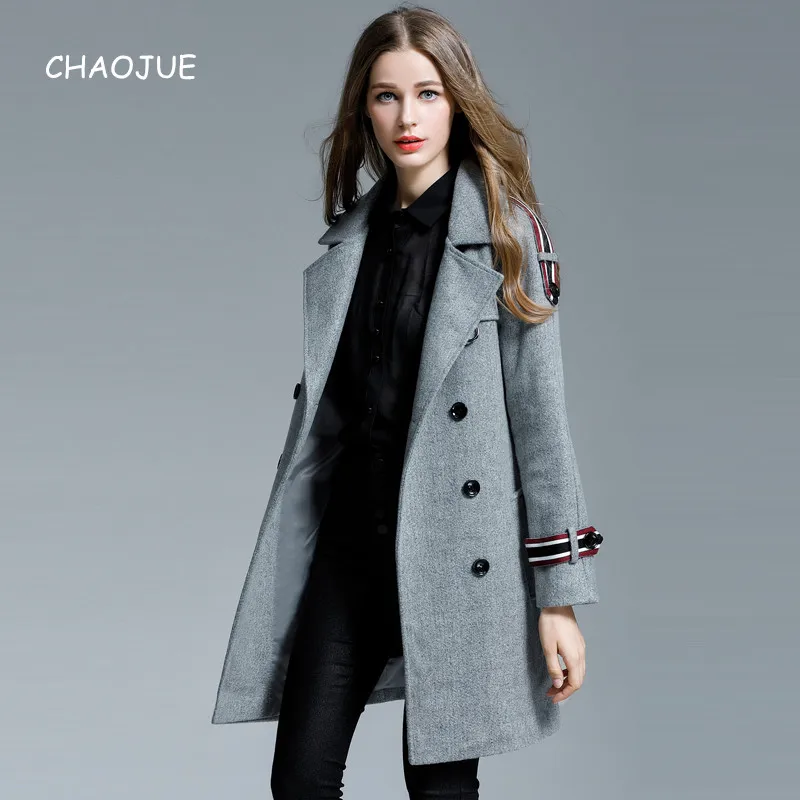 CHAOJUE Brand Womens Wool Coat 2018 Autumn/Winter Loose Long Sleeve Woolen Jacket Big Size Loose Causal Pea Coat Sales
CHAOJUE Brand Womens Wool Coat 2018 Autumn/Winter Loose Long Sleeve Woolen Jacket Big Size Loose Causal Pea Coat Sales