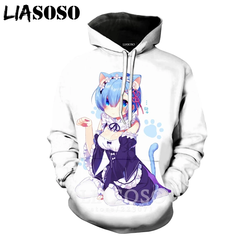 LIASOSO 2019 Winter New Men Women Sweatshirt 3D Print Anime Re Zero Hoodie Long Sleeve Casual Harajuku Hip Hop Pullover B010-22
LIASOSO 2019 Winter New Men Women Sweatshirt 3D Print Anime Re Zero Hoodie Long Sleeve Casual Harajuku Hip Hop Pullover B010-22