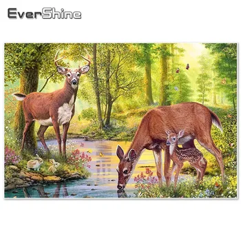 EverShine Diamond Embroidery Animals Full Square Diamond Mosaic Sale Diamond Painting Deer Pictures Of Rhinestone Beads Decor
EverShine Diamond Embroidery Animals Full Square Diamond Mosaic Sale Diamond Painting Deer Pictures Of Rhinestone Beads Decor