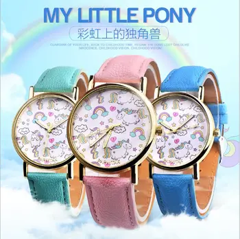 NEW Children Watch Unicorn Leather Strap Analog Dial Quartz Watches Kids Wrist Watches for Boys Girls Xmas Gifts Cartoon Watch
NEW Children Watch Unicorn Leather Strap Analog Dial Quartz Watches Kids Wrist Watches for Boys Girls Xmas Gifts Cartoon Watch