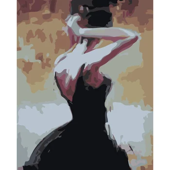 Painting By Numbers DIY Dropshipping 40x50 60x75cm Tied hair girl back view Figure Canvas Wedding Decoration Art picture Gift
Painting By Numbers DIY Dropshipping 40x50 60x75cm Tied hair girl back view Figure Canvas Wedding Decoration Art picture Gift