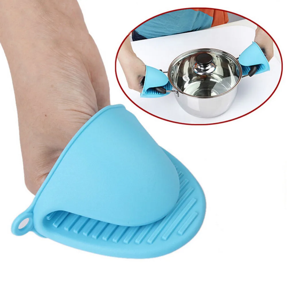 

High Quality 1 Piece Silicone Oven Mitts Heat Resistant Pot Holder Kitchen Glove Bbq Grilling Microwave Baking Tools