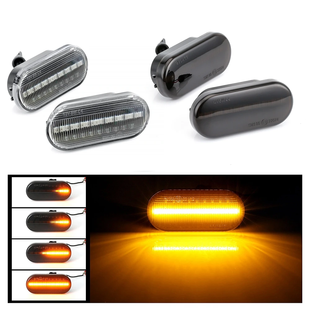 Flash Light Turn Signal Lamps Transparen Smoke Lens Dynamic LED Side Marker Light for Volkswagen Bora Golf 3 4 Passat 3BG Polo
Flash Light Turn Signal Lamps Transparen Smoke Lens Dynamic LED Side Marker Light for Volkswagen Bora Golf 3 4 Passat 3BG Polo