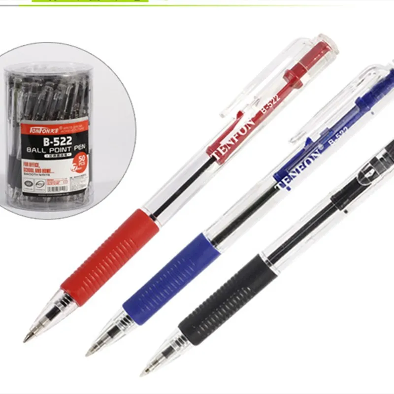 Plastic Ball-point Pen Red, Blue And Black Colors Ballpoint Custom Transparent Ballpoint Pen
Plastic Ball-point Pen Red, Blue And Black Colors Ballpoint Custom Transparent Ballpoint Pen