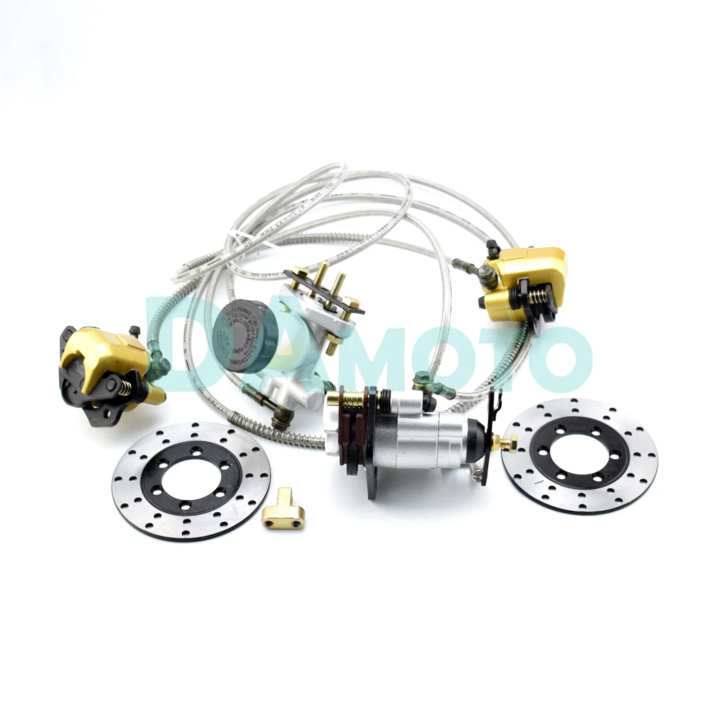 Go kart part Hydraulic Front Rear Brake Calipers Pad Assembly System & brake disc for 150cc 250cc ATV Quad Dirt Bike Dune Buggy
Go kart part Hydraulic Front Rear Brake Calipers Pad Assembly System & brake disc for 150cc 250cc ATV Quad Dirt Bike Dune Buggy