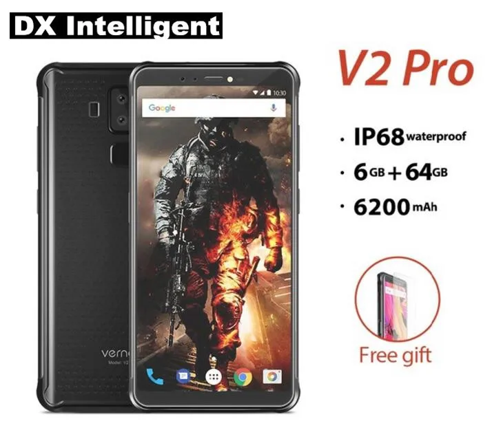 Vernee V2 Pro 6 GB 64 Android 8 1 IP68 Водонепроницаемый 5 99 дюйма 18:9 MT6763 Восьмиядерный 21MP + 16MP