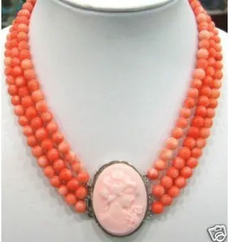 Wonderful Lucky Jewelry 3 rows 6mm Rose Coral Necklaces wide Fine Factory direct
Wonderful Lucky Jewelry 3 rows 6mm Rose Coral Necklaces wide Fine Factory direct