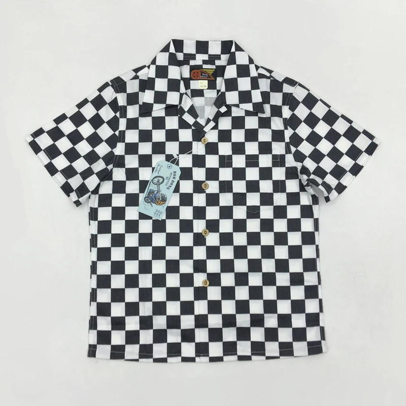Bob Dong Summer Mens Plaid Pattern Hawaii Shirt Men Motocycle Moto Biker Shirts Hawaiian Aloha Shirt For Beach Party Cruise Luau
Bob Dong Summer Mens Plaid Pattern Hawaii Shirt Men Motocycle Moto Biker Shirts Hawaiian Aloha Shirt For Beach Party Cruise Luau