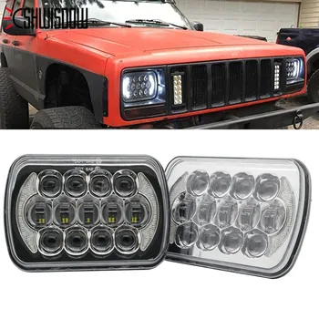 pair 5x7 Inch Rectangular Sealed Beam 7x6 inch 105W LED Headlight for 1986-1995 Jeep Wrangler YJ 1984-2001 Jeep Cherokee XJ.
pair 5x7 Inch Rectangular Sealed Beam 7x6 inch 105W LED Headlight for 1986-1995 Jeep Wrangler YJ 1984-2001 Jeep Cherokee XJ.