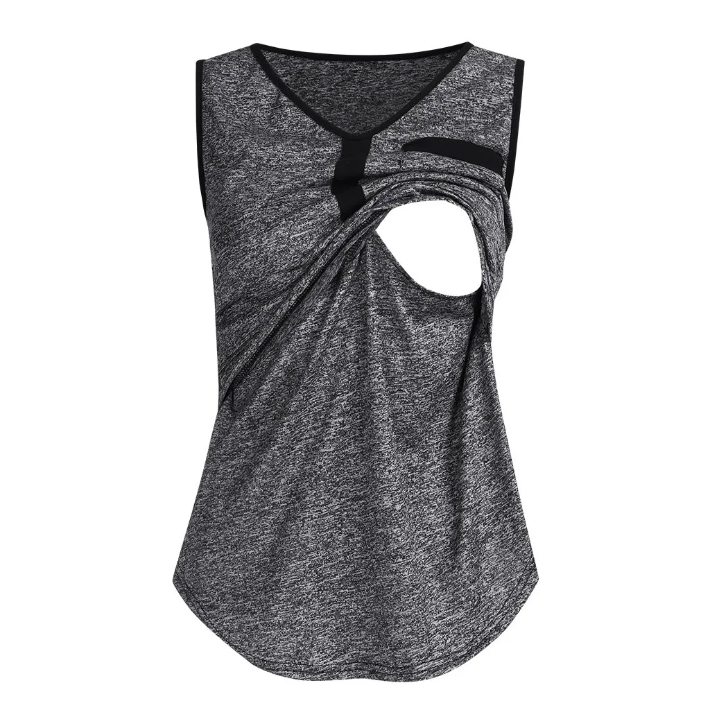Summer New Fashion Women Pregnant Nusring Maternity V-Neck Sleeveless Tops Vest Solid Clothes Wholesale Free Ship Z4
Summer New Fashion Women Pregnant Nusring Maternity V-Neck Sleeveless Tops Vest Solid Clothes Wholesale Free Ship Z4