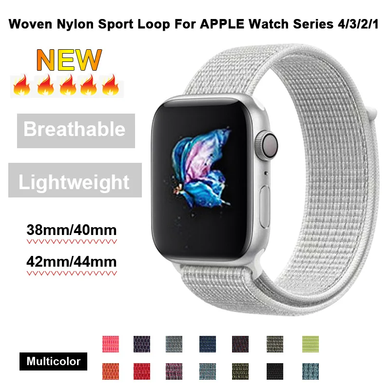 Summit White Sport Loop Band Nylon Strap For Apple Watch 4 40mm 44mm Wristbands Fabric Bracelet 38mm 42mm For Iwatch 1
Summit White Sport Loop Band Nylon Strap For Apple Watch 4 40mm 44mm Wristbands Fabric Bracelet 38mm 42mm For Iwatch 1