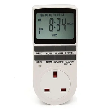 UK England British Type 8 Function Keys 2.35" Big LCD Screen Programmable Switch Digital Timer Socket English Standard
UK England British Type 8 Function Keys 2.35" Big LCD Screen Programmable Switch Digital Timer Socket English Standard