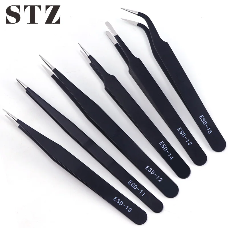 STZ 1pcs Eyelash Tweezers Straight Curved Clip For Curling Eyelashes Stainless Steel Precision Curler Make-up Nail Tool ESD10-15
STZ 1pcs Eyelash Tweezers Straight Curved Clip For Curling Eyelashes Stainless Steel Precision Curler Make-up Nail Tool ESD10-15