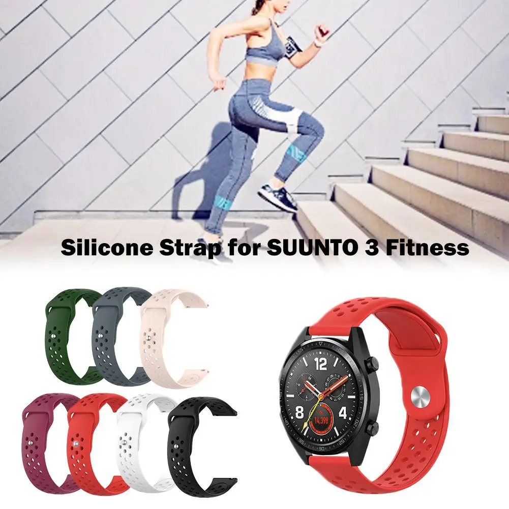 20mm Silicone Watch Band Replacement Wristband Comfortable Watch Strap For SUUNTO 3 FITNESS Sports Smart Bracelet Accessories
20mm Silicone Watch Band Replacement Wristband Comfortable Watch Strap For SUUNTO 3 FITNESS Sports Smart Bracelet Accessories