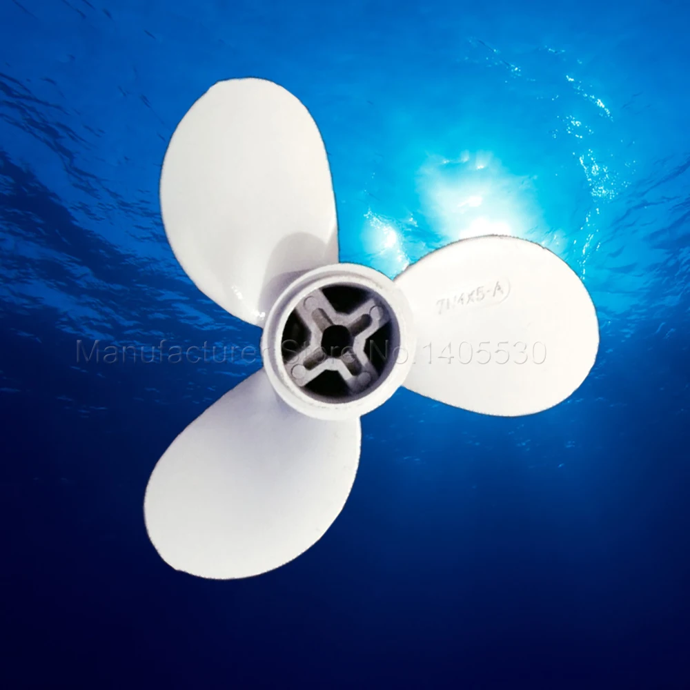 

Aluminum Marine Propeller Replaces For 2HP 2.5HP Yamaha Parsun 6F8-45942-01-EL Outboard Engine Size 71/4X5-A with Pin