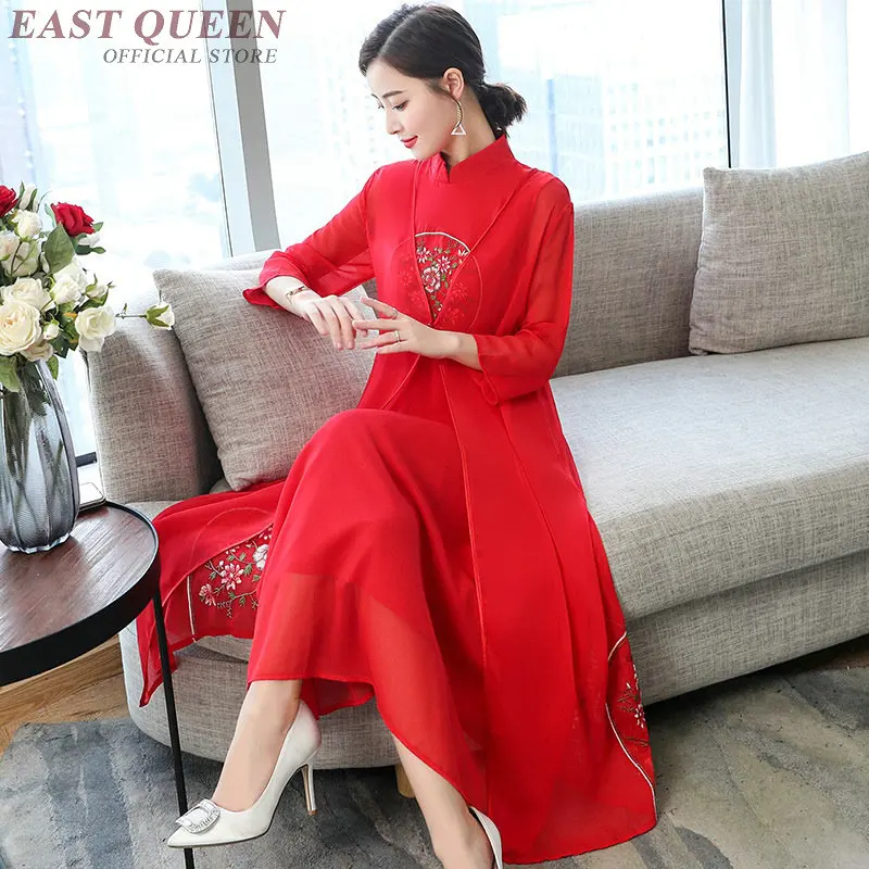 Vietnam Traditional Dress Elegant Chinese Dresses Cheongsam Two Style Qipao Robe Vintage Femme Ao Dai Vietnam Clothing TA1745
Vietnam Traditional Dress Elegant Chinese Dresses Cheongsam Two Style Qipao Robe Vintage Femme Ao Dai Vietnam Clothing TA1745