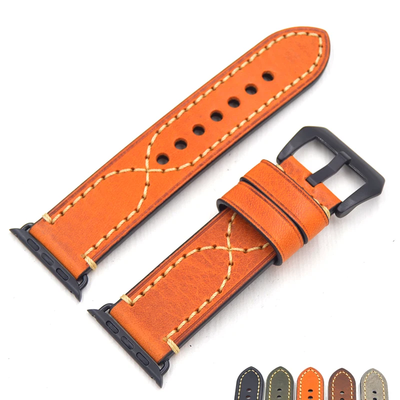 Retro thick man series For Apple Watch Bands Series 1/2/3 luxury Genuine Leather Strap Replacement Band Strap for iWatch 38/42mm
Retro thick man series For Apple Watch Bands Series 1/2/3 luxury Genuine Leather Strap Replacement Band Strap for iWatch 38/42mm