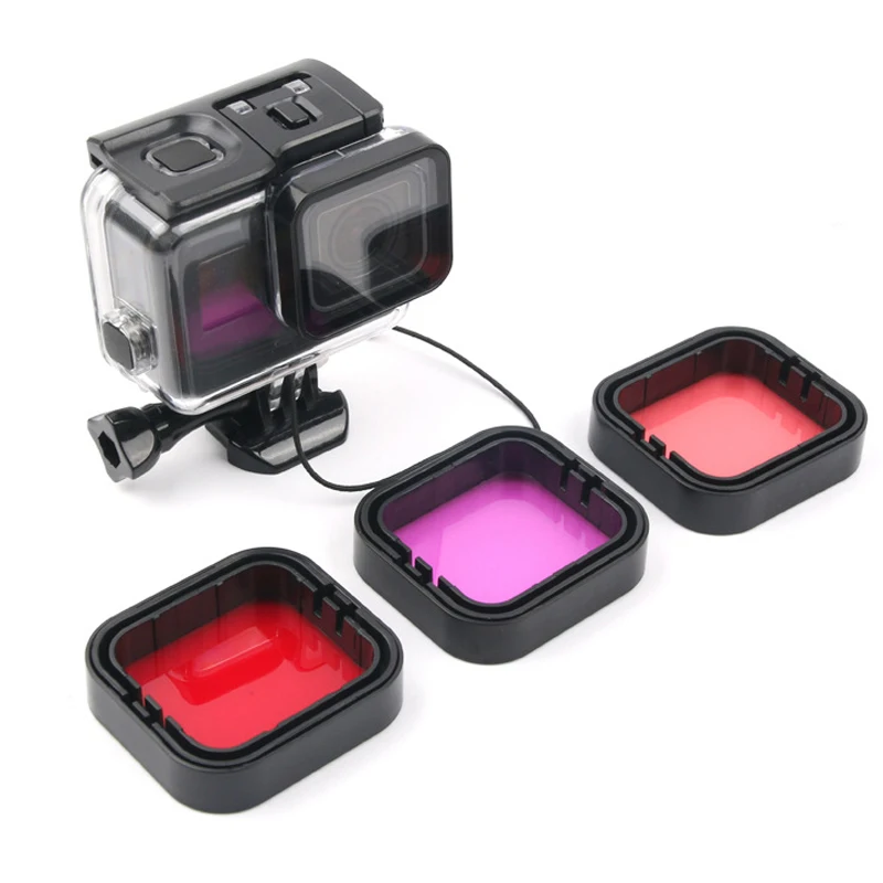 3-Pack Filters Kit Red Pink Purple Snorkel Scuba Camera Lens Color Filter for GoPro HERO5 HERO6 Black Super Suit Housing Case
3-Pack Filters Kit Red Pink Purple Snorkel Scuba Camera Lens Color Filter for GoPro HERO5 HERO6 Black Super Suit Housing Case