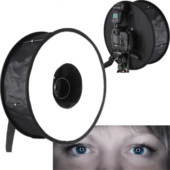 45cm Universal Foldable Ring Flash Softbox Macro Diffuser Reflector for Canon Nikon Sony Speedlight
45cm Universal Foldable Ring Flash Softbox Macro Diffuser Reflector for Canon Nikon Sony Speedlight