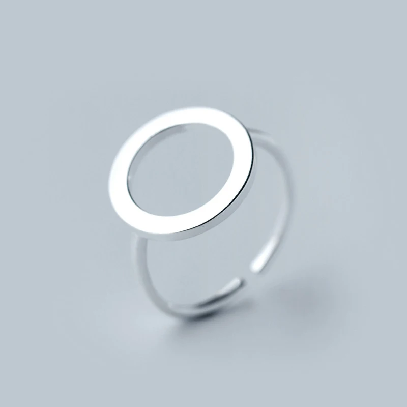 925 Sterling Silver Round Circle Open Rings for Women Personality Simple Style Lady Sterling Silver Rings Jewelry
925 Sterling Silver Round Circle Open Rings for Women Personality Simple Style Lady Sterling Silver Rings Jewelry