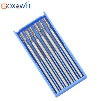 GOXAWEE 6pcs Burs for Dremel Power Tool Accessories Rotary Bur Rotary Tools 009#/014#/018#/023# Steel Burs Abrasive Tool
GOXAWEE 6pcs Burs for Dremel Power Tool Accessories Rotary Bur Rotary Tools 009#/014#/018#/023# Steel Burs Abrasive Tool