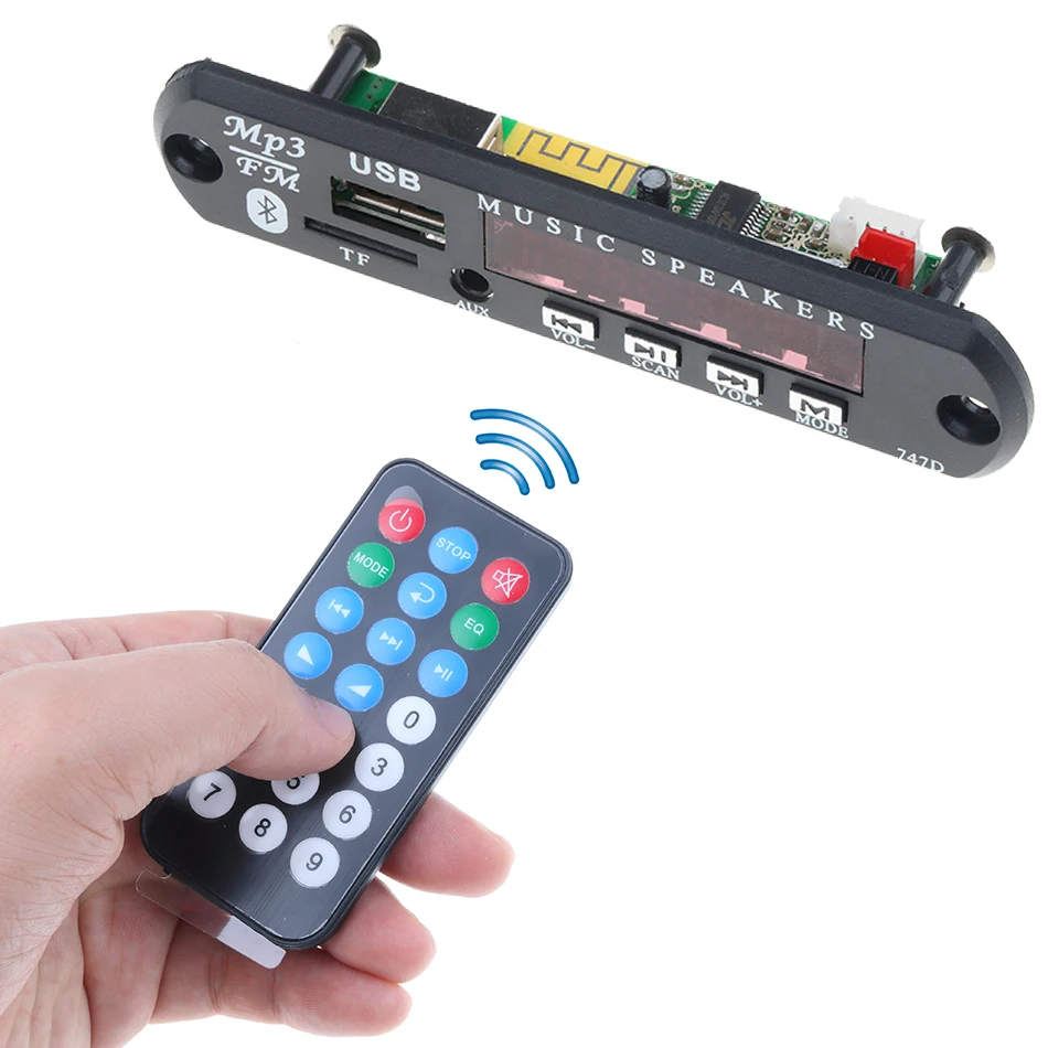 Wireless Bluetooth 12V 24V MP3 WMA Decoder Board Audio Module USB TF Radio FM AUX For Car accessories
Wireless Bluetooth 12V 24V MP3 WMA Decoder Board Audio Module USB TF Radio FM AUX For Car accessories