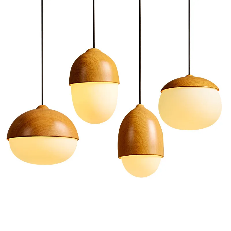 Modern Pendant Lights Nuts Glass Wood E27 Bulb Suspension Hanging Lamp For Coffee Bar Wooden Fixture Home Pendant Lighting AL014
Modern Pendant Lights Nuts Glass Wood E27 Bulb Suspension Hanging Lamp For Coffee Bar Wooden Fixture Home Pendant Lighting AL014