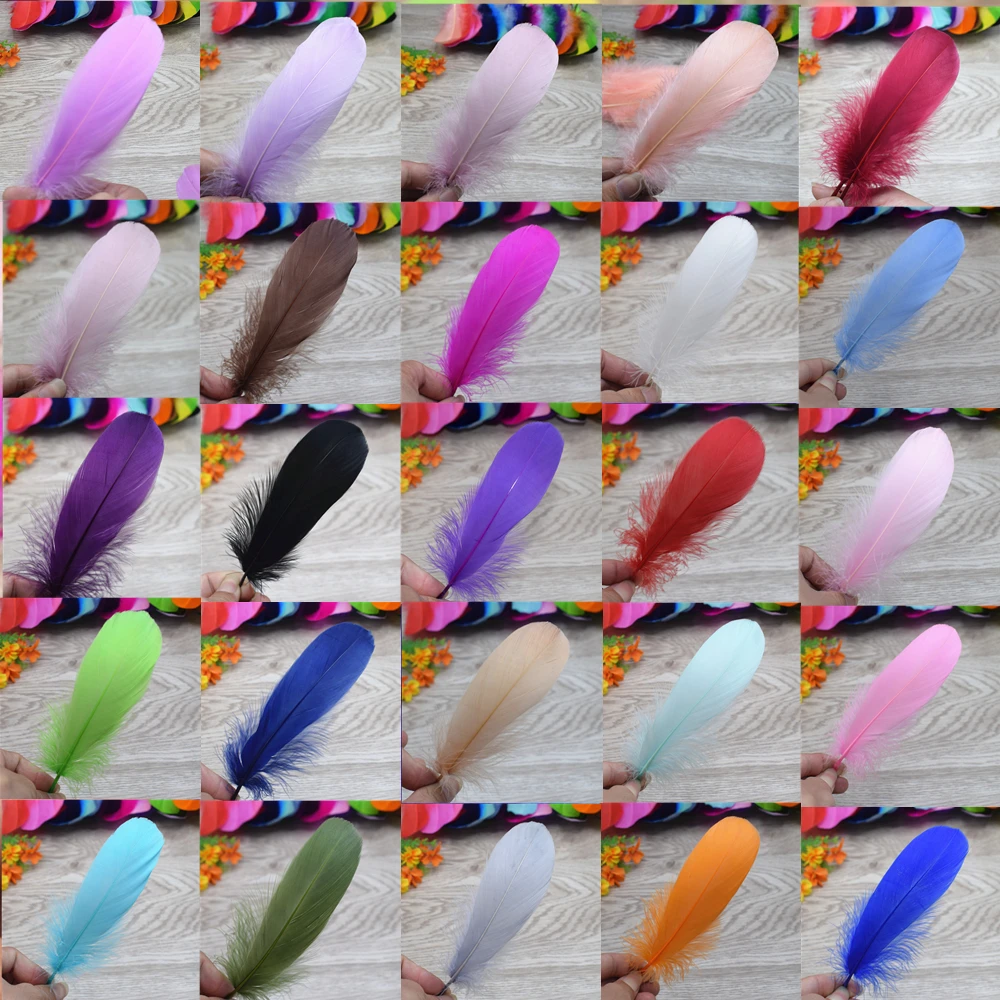 20 pieces beautiful goose feathers 13-18 cm DIY dress hat chain and necklace earrings wedding accessories decoration
20 pieces beautiful goose feathers 13-18 cm DIY dress hat chain and necklace earrings wedding accessories decoration
