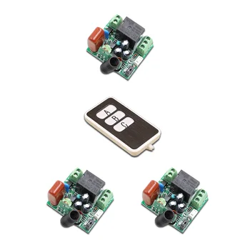 Easy to Carry Mini AC220V 10A 315/433mhz 1CH wireless RF Remote Control Instantaneous Switch 1Transmitter+ 3Receiver
Easy to Carry Mini AC220V 10A 315/433mhz 1CH wireless RF Remote Control Instantaneous Switch 1Transmitter+ 3Receiver