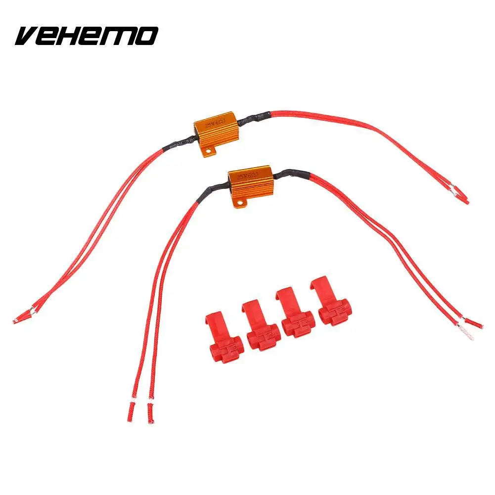 VEHEMO Hot Sale 25W 12V LED Light Lamp Decode Golf Car Brake Turning Error Canceller Resistor Filter Car Accessories
VEHEMO Hot Sale 25W 12V LED Light Lamp Decode Golf Car Brake Turning Error Canceller Resistor Filter Car Accessories
