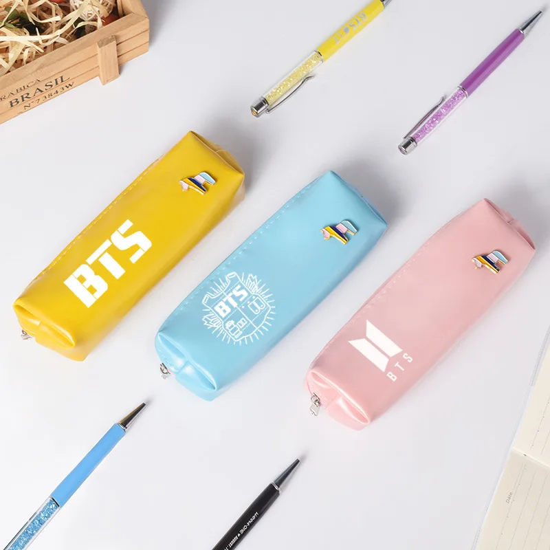 Concise Bangtan boys Pencil Case for Girls cute PU leather Pencil Bag School Box school Supplies Creative stationery wholesale
Concise Bangtan boys Pencil Case for Girls cute PU leather Pencil Bag School Box school Supplies Creative stationery wholesale