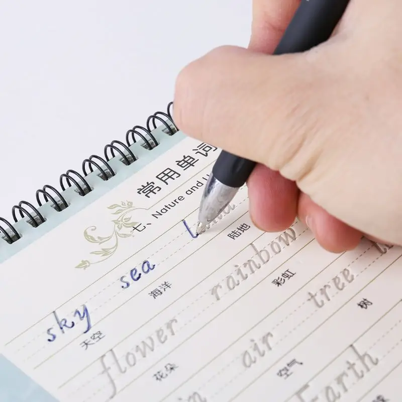 3D Reusable Groove Italian Italic English Letter Alphabet Calligraphy Handwriting Copybook Auto Fades Practice Book For Adult Ch
3D Reusable Groove Italian Italic English Letter Alphabet Calligraphy Handwriting Copybook Auto Fades Practice Book For Adult Ch