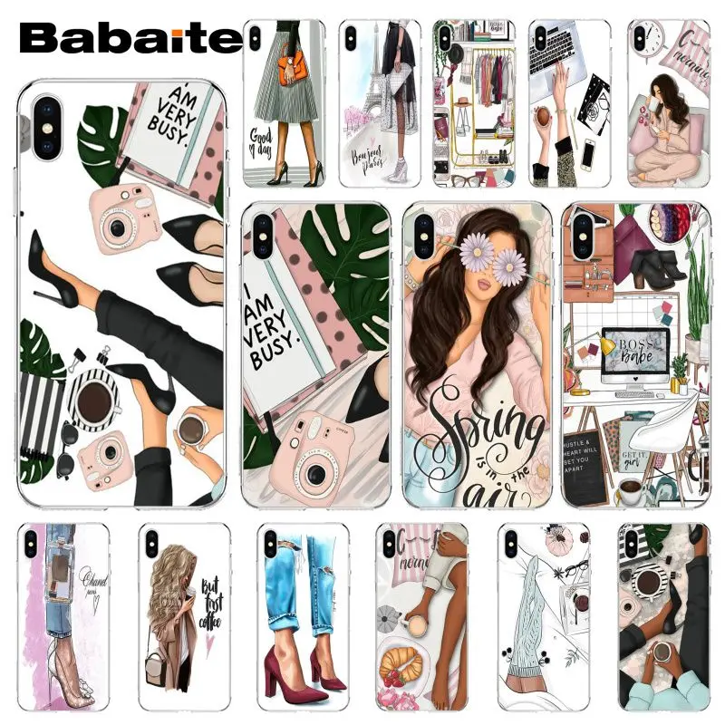 Babaite VOGUE Princess Girl Female boss coffee art Soft Phone Case for Apple iPhone 8 7 6 6S Plus X XS MAX 5 5S SE XR Cover
Babaite VOGUE Princess Girl Female boss coffee art Soft Phone Case for Apple iPhone 8 7 6 6S Plus X XS MAX 5 5S SE XR Cover