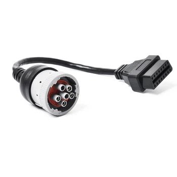 HEVXM High Quality J1708 6 pin to OBD2 16 pin female adapter Folding Cable Car Inspection Line
HEVXM High Quality J1708 6 pin to OBD2 16 pin female adapter Folding Cable Car Inspection Line