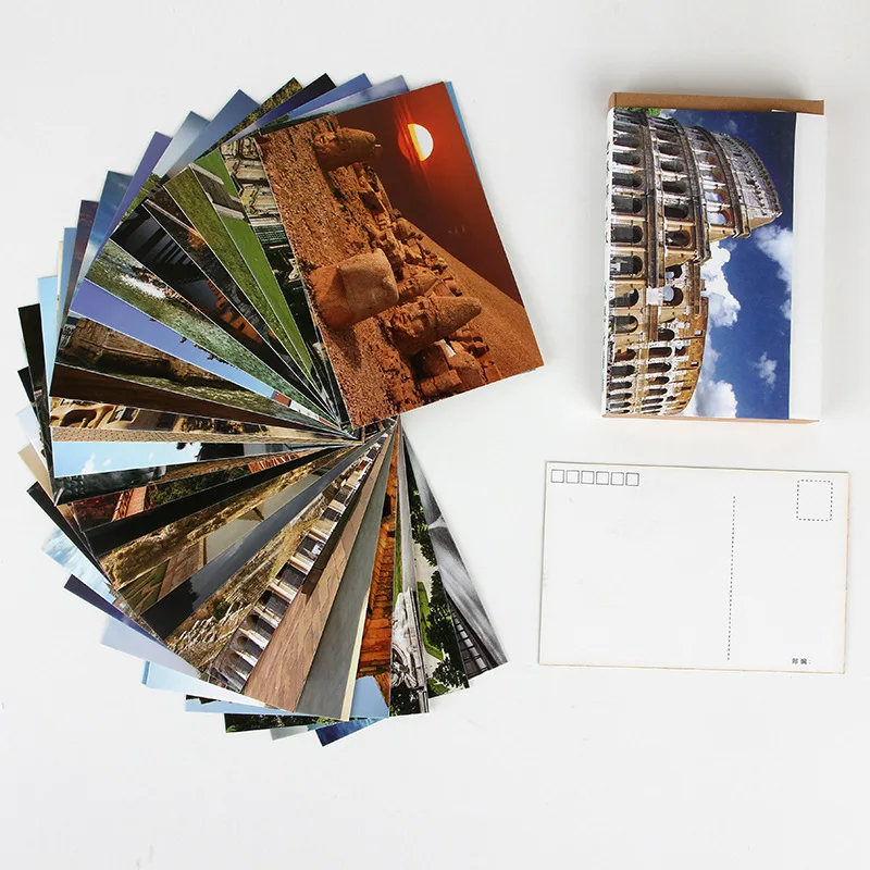 30 Sheets/Set Travel all over the world Postcard/Greeting Card/Message Card/Birthday Letter Envelope Gift Card Two sizes
30 Sheets/Set Travel all over the world Postcard/Greeting Card/Message Card/Birthday Letter Envelope Gift Card Two sizes