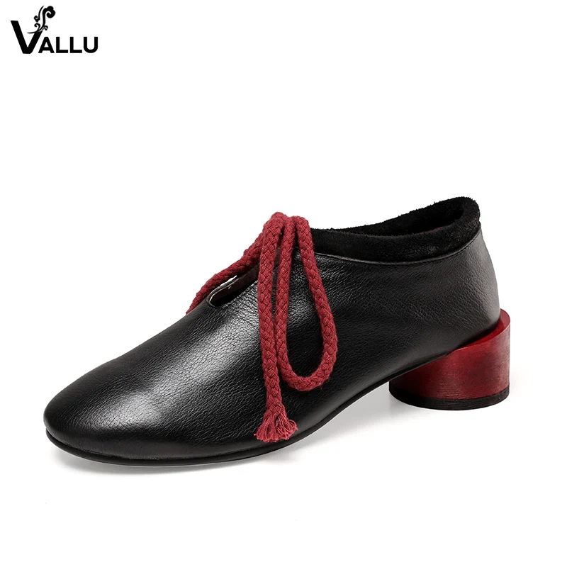 Round Heel Pumps New Design 2018 Autumn Women High Heel Shoes Natural Leather Lady Footwear Lace-Up Vintage Female Shoes 
Round Heel Pumps New Design 2018 Autumn Women High Heel Shoes Natural Leather Lady Footwear Lace-Up Vintage Female Shoes