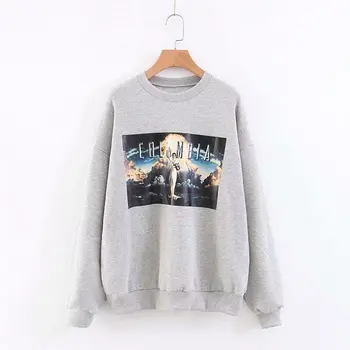 2019 Autumn New Round Neck Chest Print Long Sleeve Pullover Women Sweatshirt Hoodies Streetwear
2019 Autumn New Round Neck Chest Print Long Sleeve Pullover Women Sweatshirt Hoodies Streetwear