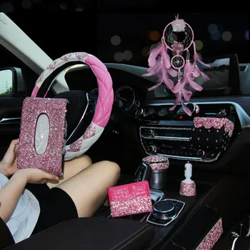 Car Accessories for Girls USB Charger Tissue Box Holder Ashtray Pink Diamonds Woman Auto Styling Kit Interior Parts
Car Accessories for Girls USB Charger Tissue Box Holder Ashtray Pink Diamonds Woman Auto Styling Kit Interior Parts