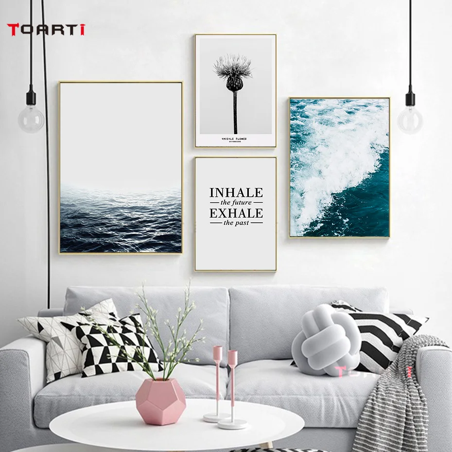 Beautiful Scenery Sea Ocean Posters Prints Thistle Flower Canvas Painting Inhale & Exhale Quote Wall Art Living Bedroom Decorati
Beautiful Scenery Sea Ocean Posters Prints Thistle Flower Canvas Painting Inhale & Exhale Quote Wall Art Living Bedroom Decorati