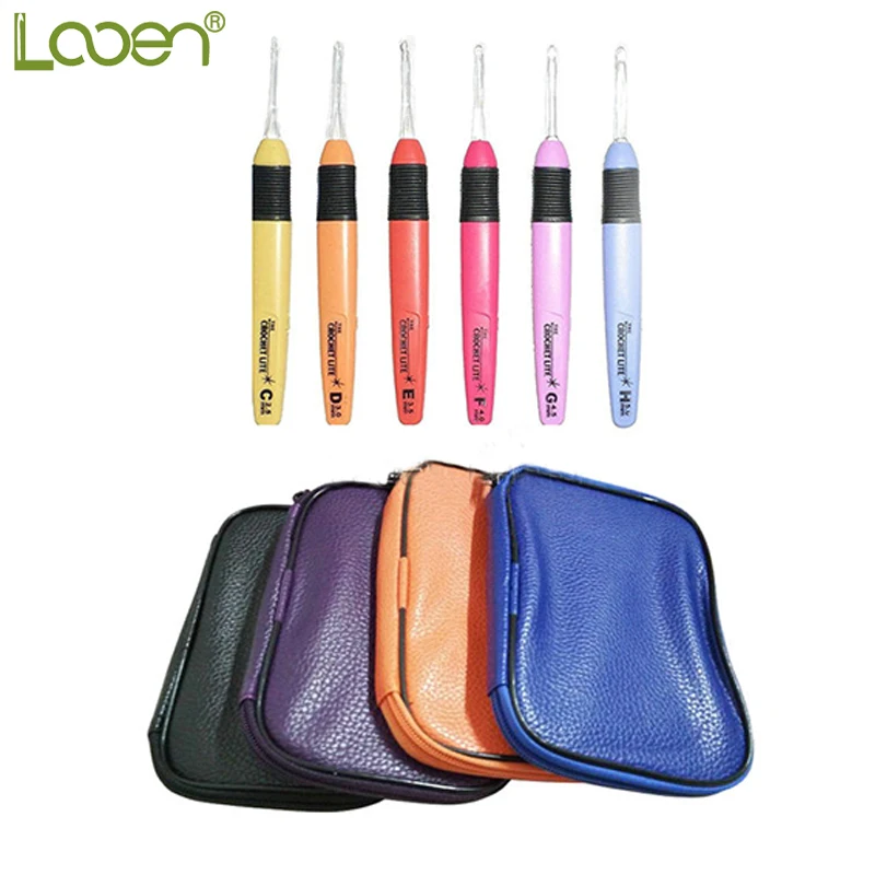 Looen 6Pcs LED Crochet Hooks Knitting Needles Multi Color Light up Handle Yarn Weave Craft 2.5-5.0mm Crochet Hook With Case
Looen 6Pcs LED Crochet Hooks Knitting Needles Multi Color Light up Handle Yarn Weave Craft 2.5-5.0mm Crochet Hook With Case