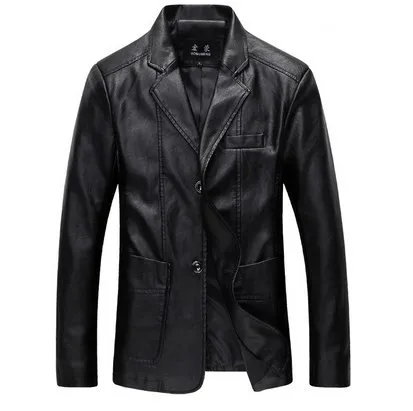 Mens Business Casual Pu Leather Blazer for Men Black Khaki Brown Slim Faux Lether Jacket Pu Blazers Coats Male Plus Size 5XL 6XL
Mens Business Casual Pu Leather Blazer for Men Black Khaki Brown Slim Faux Lether Jacket Pu Blazers Coats Male Plus Size 5XL 6XL