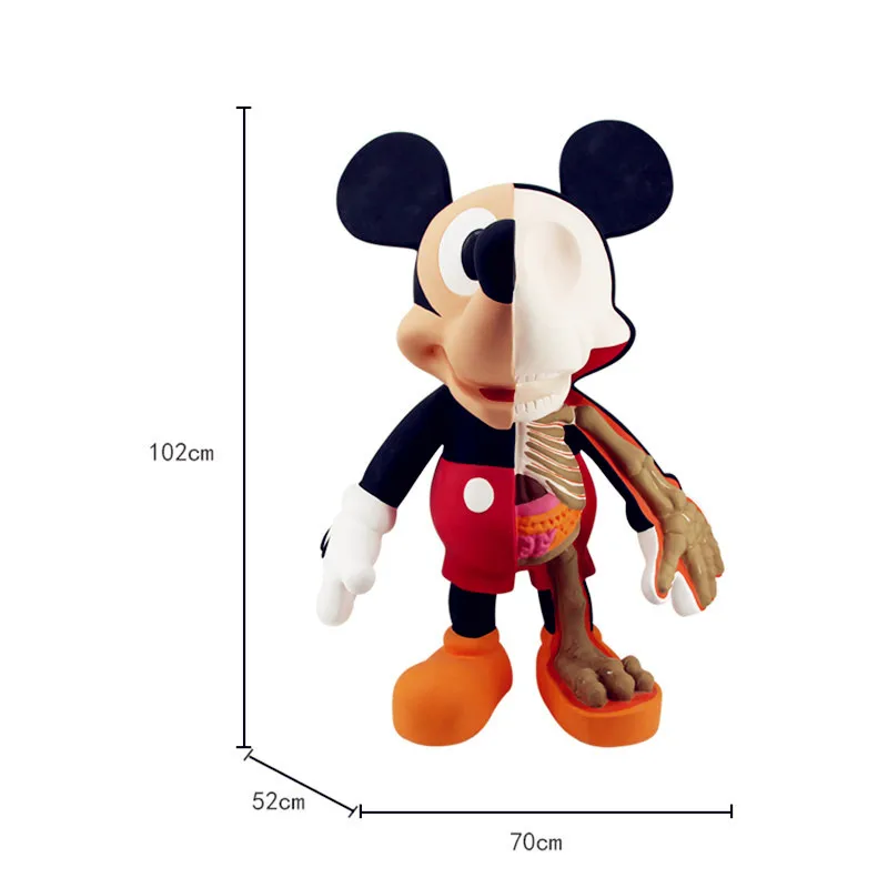 102CM Original Fake mighty jaxx XXRAY 4FT Dissection Mickey Mouse Cosplay KAWS PVC Action Figure Model Giocattolo G1202
102CM Original Fake mighty jaxx XXRAY 4FT Dissection Mickey Mouse Cosplay KAWS PVC Action Figure Model Giocattolo G1202