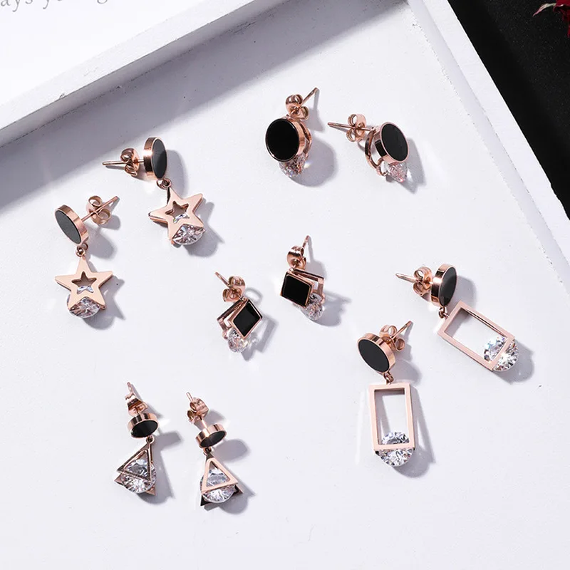 2018 Geometry Titanium Steel Earrings Round Star Stainless Steel Small Mini Stud Earrings for Women Jewelry Korean Girl Earrings
2018 Geometry Titanium Steel Earrings Round Star Stainless Steel Small Mini Stud Earrings for Women Jewelry Korean Girl Earrings