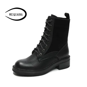 SHUNRUYAN 2019 New Women Shoes Genuine Leather Winter Short Boots Low Heels Round Toe Party Shoes Dress Shoes Ladies Shoes
SHUNRUYAN 2019 New Women Shoes Genuine Leather Winter Short Boots Low Heels Round Toe Party Shoes Dress Shoes Ladies Shoes