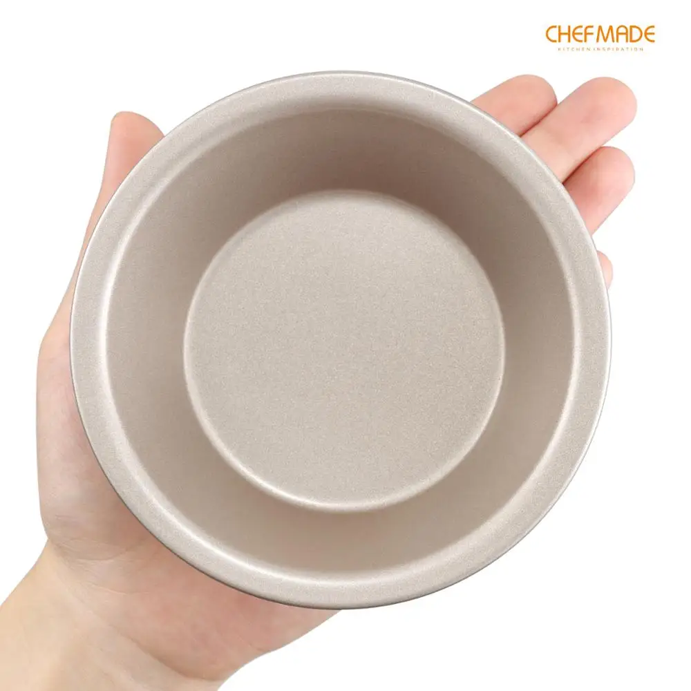 CHEFMADE Mini Pie Pan Set,5-Inch Non-Stick Round Bread and Meat Bakeware,FDA Approved for Oven Baking
CHEFMADE Mini Pie Pan Set,5-Inch Non-Stick Round Bread and Meat Bakeware,FDA Approved for Oven Baking